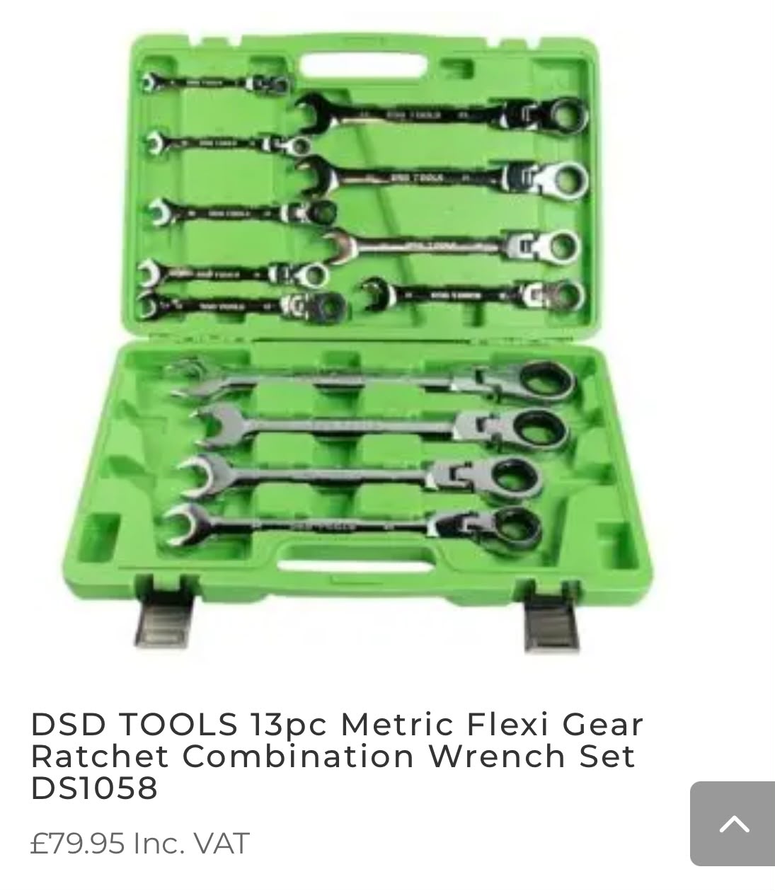 DSD Tools 13-delers Metrisk Flexi Gear Skralle-Kombinasjonsnøkkelsett (DS1058)