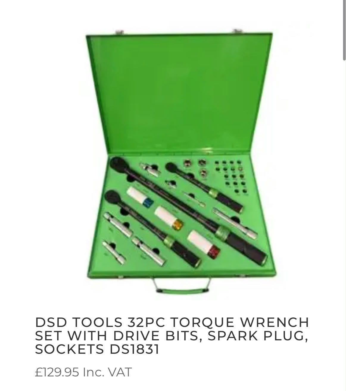 DSD Tools 32-delers Momentnøkkelsett (DS1831)