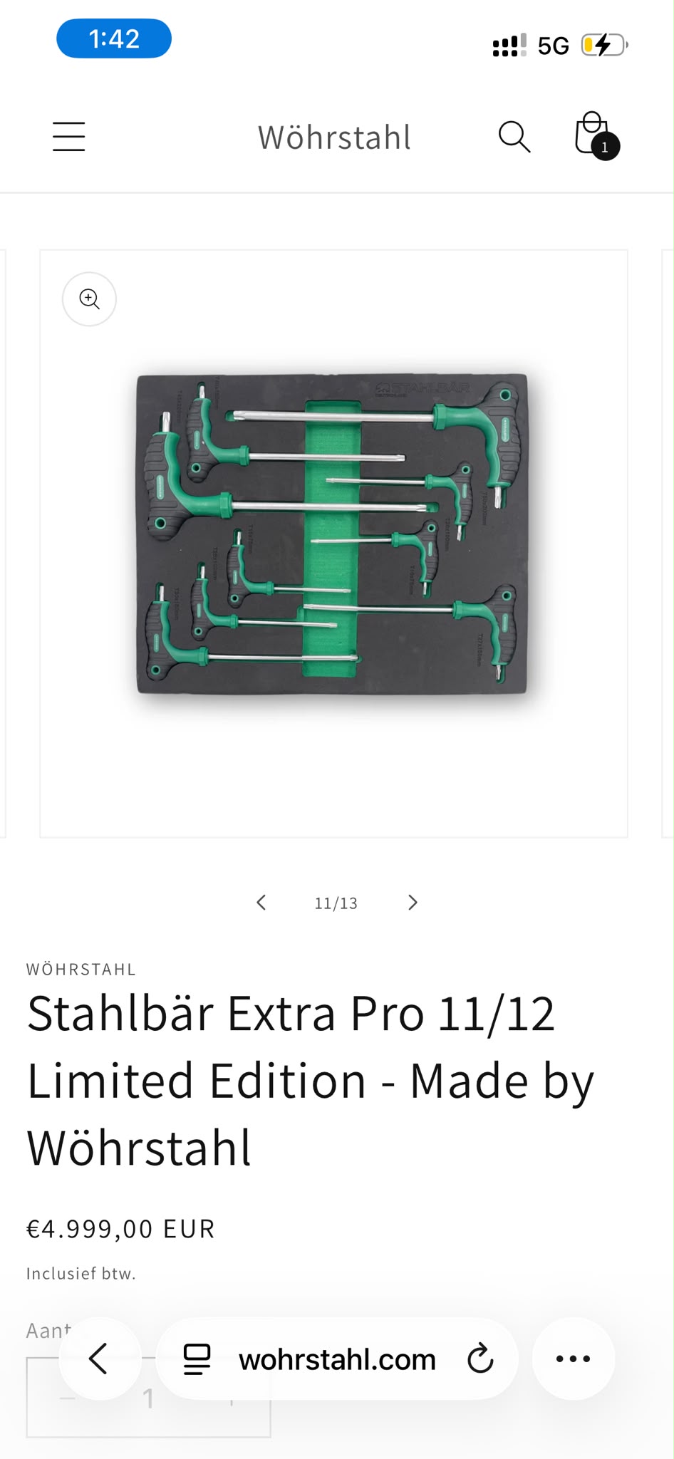 Stahlbär Extra Pro 11/12 Limited Edition Verktøysett thumbnail 3