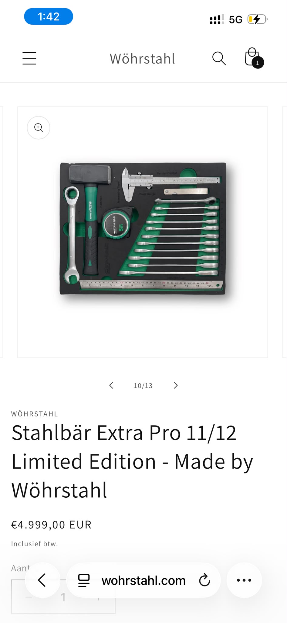 Stahlbär Extra Pro 11/12 Limited Edition Verktøysett thumbnail 5