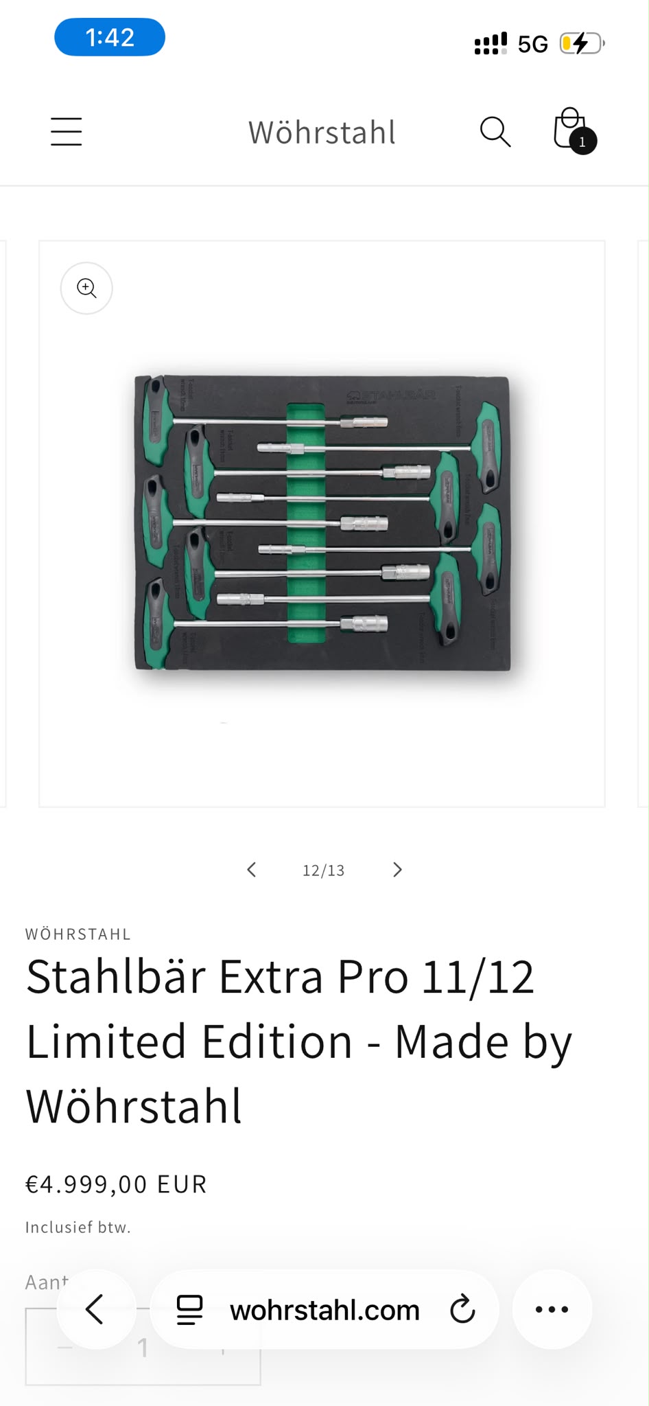 Stahlbär Extra Pro 11/12 Limited Edition Verktøysett thumbnail 7