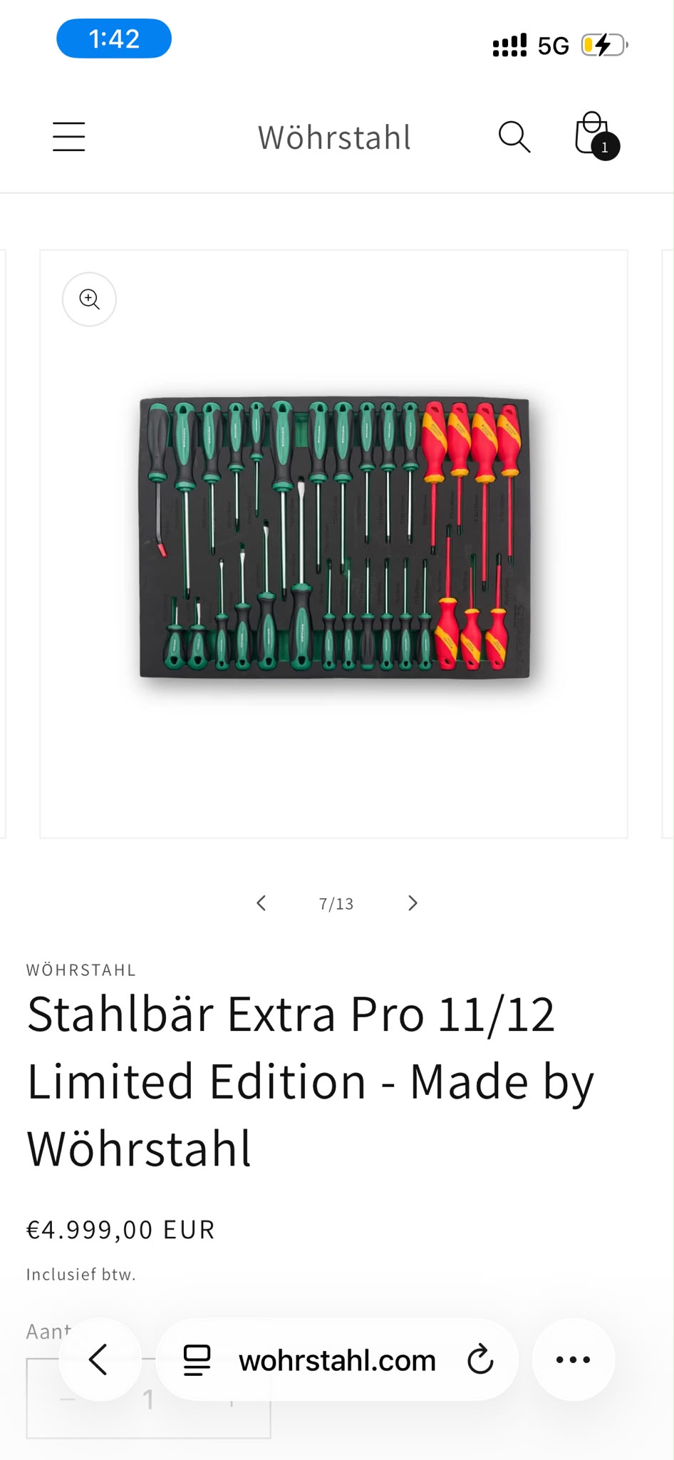 Stahlbär Extra Pro 11/12 Limited Edition Verktøysett